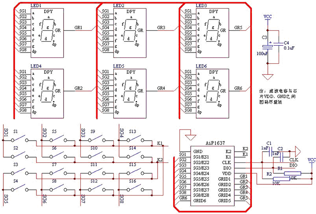 AiP1637主要應用